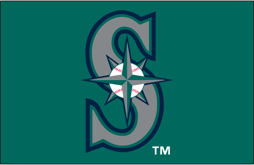 Seattle Mariners 1994-1996 Cap Logo iron on transfers for fabric...